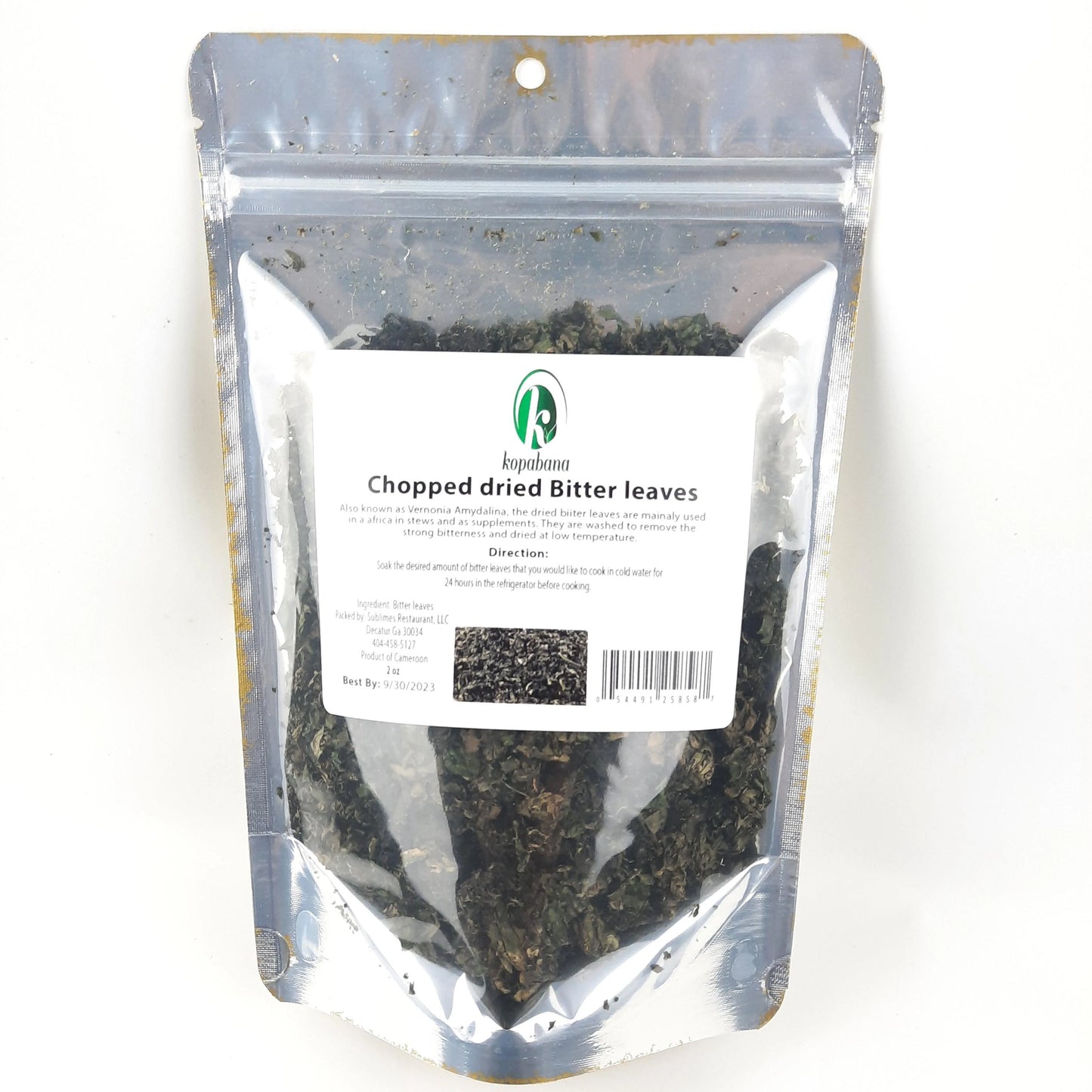 West African chopped bitter leaf (1lb)