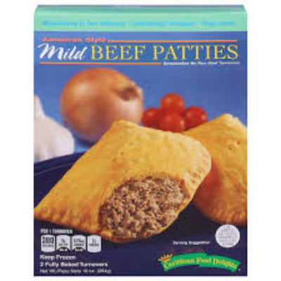 Caribbean Food Delights Frozen Jamaican Style Mild Beef Patty 10oz