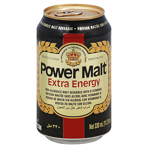 Power Malt Extra Energy Non-Alcoholic Malt Beverage (6 Pack, 11.2 fl oz each)