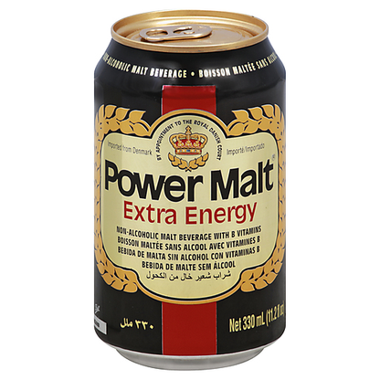 Power Malt Extra Energy Non-Alcoholic Malt Beverage (6 Pack, 11.2 fl oz each)