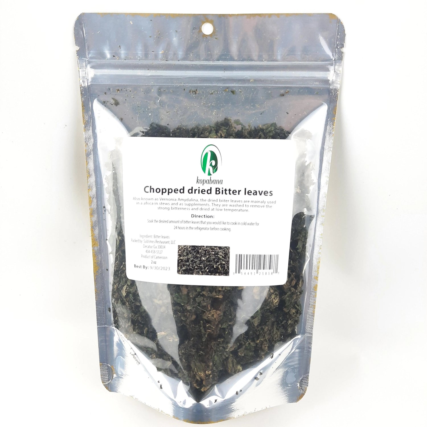 West African chopped bitter leaf (1lb)