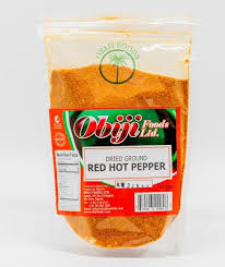 Obiji Dried Grounded Red Hot Pepper - 8oz